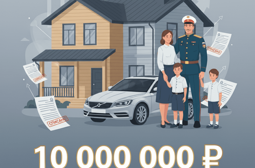 Списание долгов по кредитам до 10 миллионов рублей участникам СВО