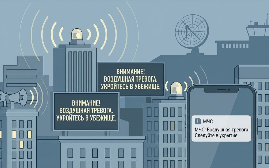 Как действует система оповещения о воздушных угрозах?
