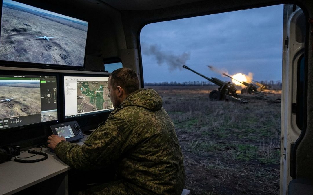 Как дроны помогают корректировать огонь в реальном времени?